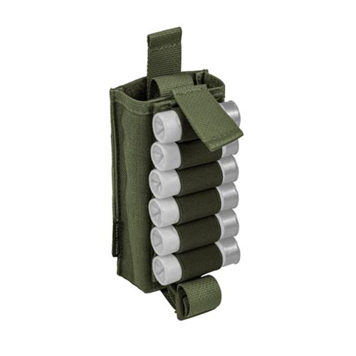 Подсумок открытый на 12 патронов 12 (16) кбр. (molle) /Олива/