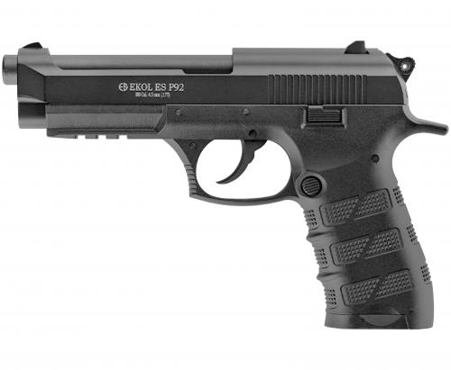 Пистолет пневм. EKOL ES P92 Black, (металл) кал.4,5 мм, 3 Дж