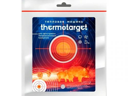 Мишень самоклеящаяся тепловая ThermoTarget, для пристрелки тепловизоров, круглая