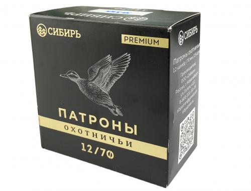 Патрон к.12х70 №3 б/к Сибирь Premium Азот 32г1уп/25шт