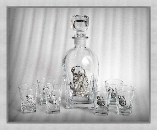 Набор для водки 307 "Мечта рыбака" 1+6 Ншт307Мрб-16