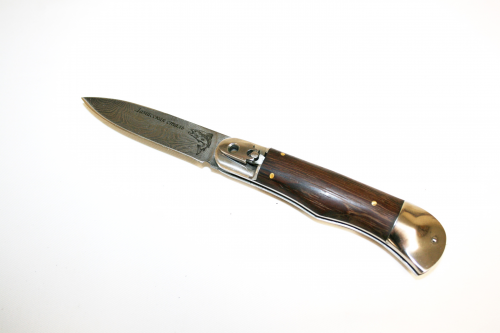 Нож складной "Походный" откидной в кож.чехле