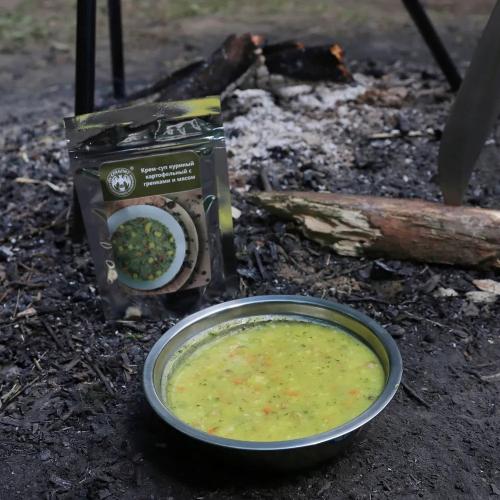 Крем-суп куриный картофельный с гренками, 60г ФОЛЬГА