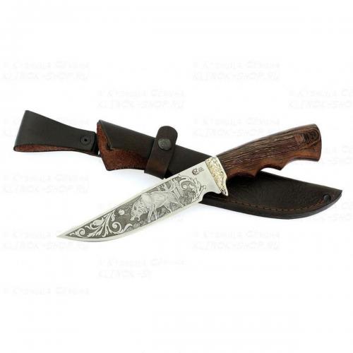 Нож Легионер кован,ст95х18,венги,литье,гравировка