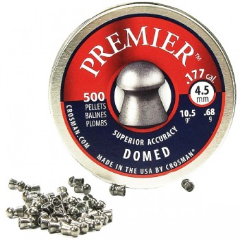 Пуля пневм. "Crosman Premier Domed", 4,5 мм., 10,5 гран (500 шт.)
