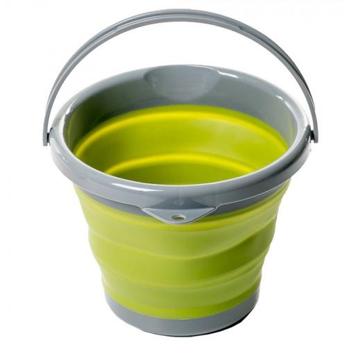 Ведро Tramp складное силиконовое 5л (оливковый, 5л)
