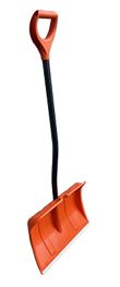 Лопата снеговая "Вьюга №2 Премиум" (ал.пл) 500*375мм с металл. чер. и V-обр ручк