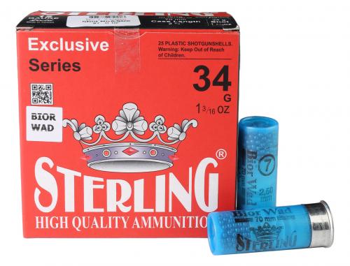 Патрон к.12х70 Bior №1 34 гр. STERLING 1уп/25шт