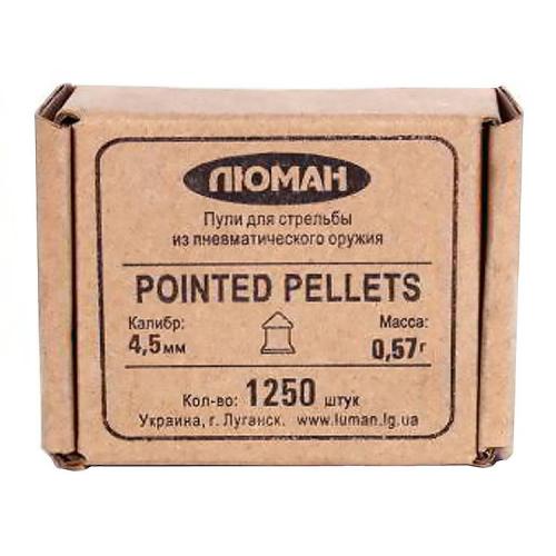 Пуля пневм. "Pointed pellets", 0,57 г. 4,5 мм. (1250 шт.)