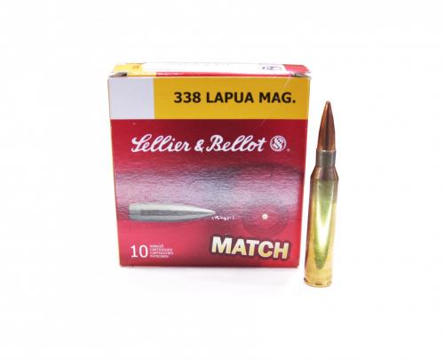 Патрон к.338 LapuaMag 16,2гр HPBT эксп Sellier&Bellot 1уп/10шт