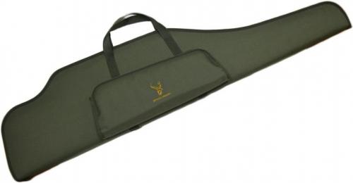 Кейс с карманом L-120 с/опт.(поролон) с ремнем / Олива /