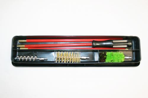 Набор д/чистки к.12 (металлопластиковый шомпол, 3 ерша, плс футляр)