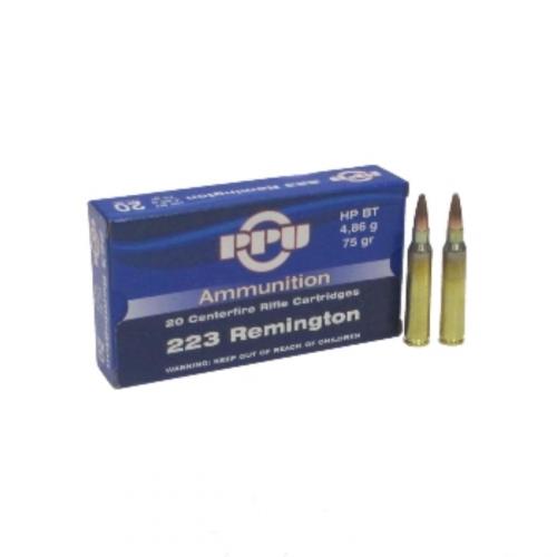 Патрон к.223 R (PPU HPBT 4.86 (СЕРБИЯ)) 1уп/20шт