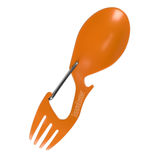 Карабин, K1140OR Ration - вилка, ложка(оранж.металл)