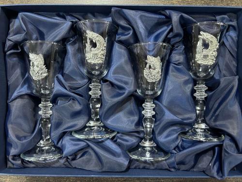 Набор рюмок  40182 "На рыбалке" 4шт. 60мл. Нр40182Нрб