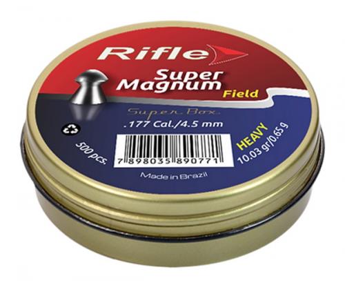 Пуля пневм. RIFLE Field Series Super Magnum Heavy 4,5 мм. 0,65 гр. (500 шт. в ба