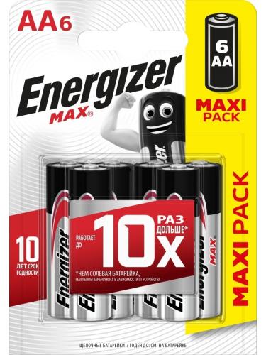 Батарейка Energizer Max LR 6 6xBL (E91)