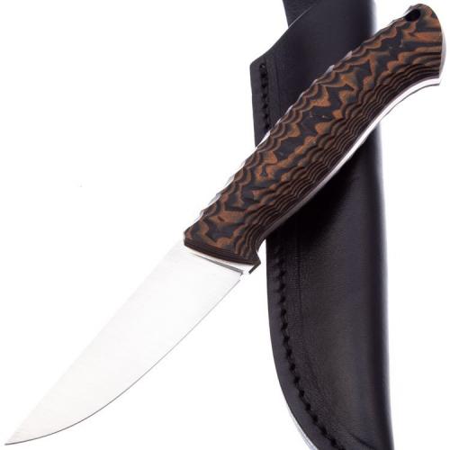 Нож UralEDC "Челнокъ". Накладной монтаж. Сталь клинка CPM S110V - машинный сатин