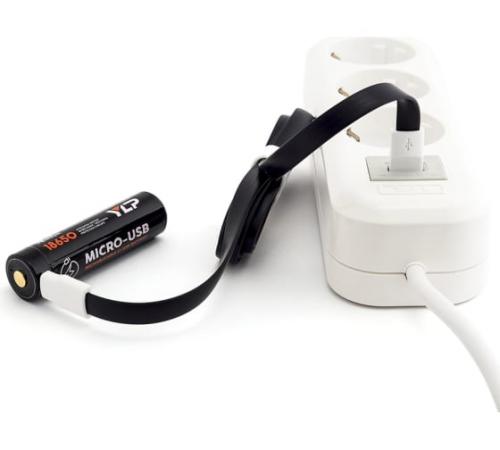 Аккум. ЯРКИЙ ЛУЧ YLP YL1832R 18650 Li-Ion 3.7В 3200mAh с защитой и встр. ЗУ micr