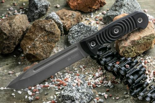 Нож MAXIMUS Sleipner TW G10-BH Black (TacWash, G10 Black Handle, Black MOLLE