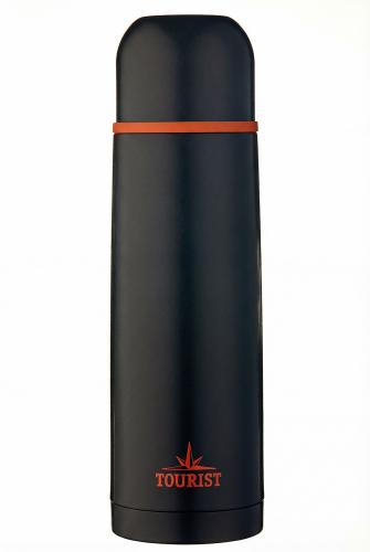 Термос FLASK-1000 (TE-103), объём: 1 л, узкая горловина, одна чашка, «Tourist»