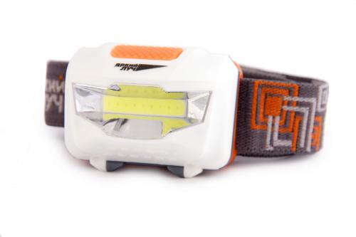 Фонарь ЯРКИЙ ЛУЧ LH-180 COB налобный, светодиод COB 3W 180лм, 2 режима, на 3xAAA