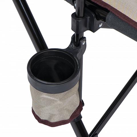 Кресло складное CONDOR с подлокот. с накл спинкой  р.53*66*44 см, цвет св/т-сер