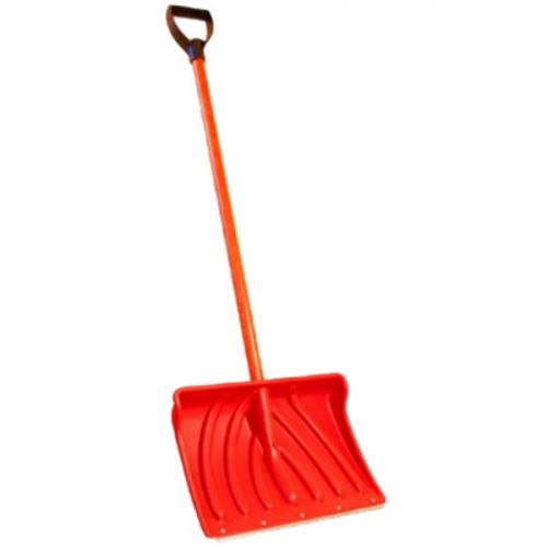 Лопата снеговая пластиковая Крепыш-2 465*340 мм. цветная с стеклокомп.черенком и