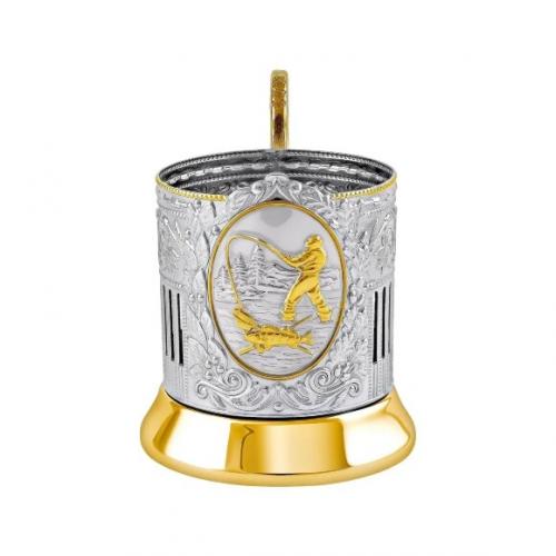 Чайный набор никел. с ч/п "Рыбак (Советский) (2)" С18708/227