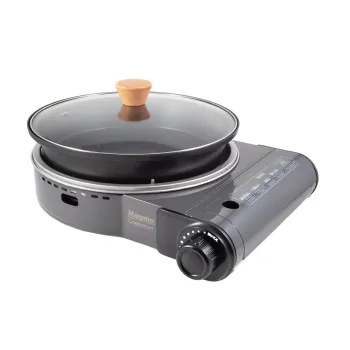 Плита наст. газовая "СЛЕДОПЫТ - Magma " со сковородой и крышкой, диам.26 см