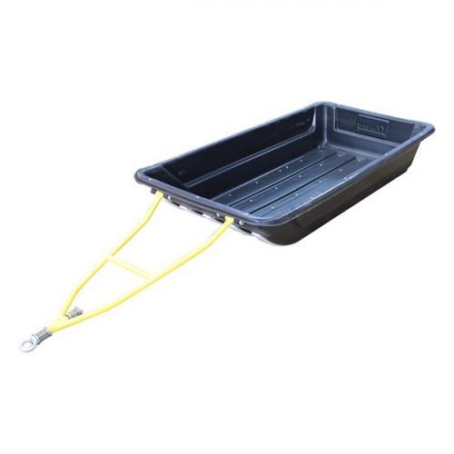 Сани-волокуши ЯМАН "Тундра" №5, 1450х730х250 мм, черн. с обвязкой, накладками и прицепным устр-м