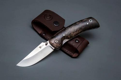 Нож Аляска,складной ст.VG.стабил.карел.береза