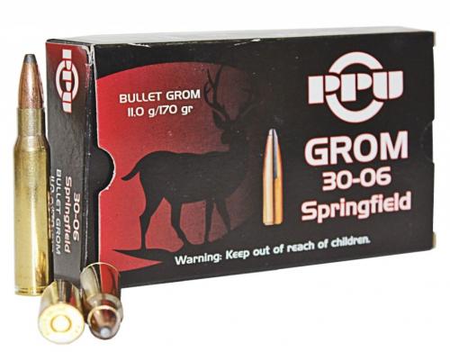 Патрон к.30-06 (PPU GROM 11.0 (СЕРБИЯ)) 1уп/20шт