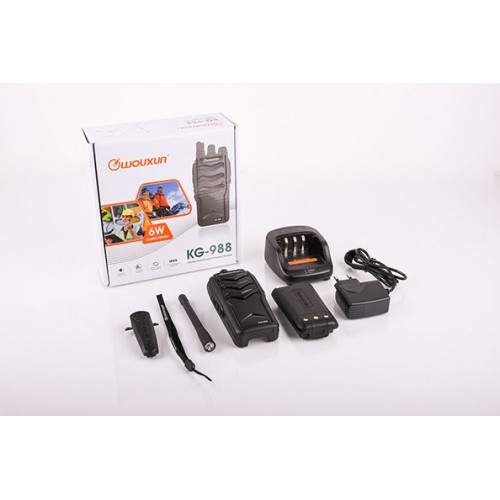 Радиостанция портативная Wouxun KG-988U (400-470 МГц, 6/4/1 Вт) Акб 3200 mAh