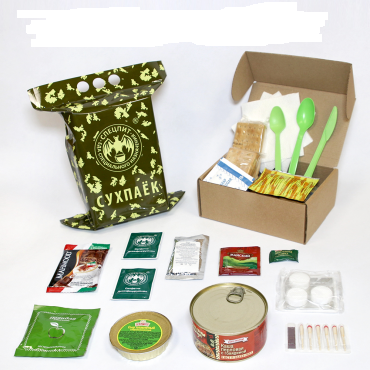 Сухой паек РАЗОВЫЙ "ЗАВТРАК" Вариант 3 (ИРП-ЗАВТРАК3) СПЕЦПИТ