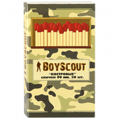 Спички костровые 90мм Boyscout 30шт