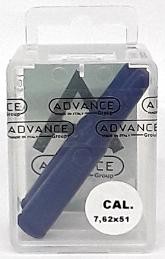 Фaльшпатрон алюминиевый к-р 7,62x51 в блистере, комплект - 2шт.