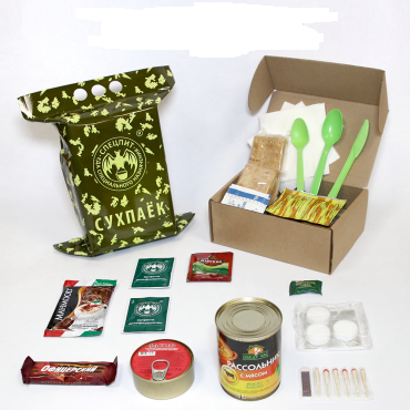 Сухой паек РАЗОВЫЙ "ОБЕД" Вариант 2 (ИРП-ОБЕД2) СПЕЦПИТ