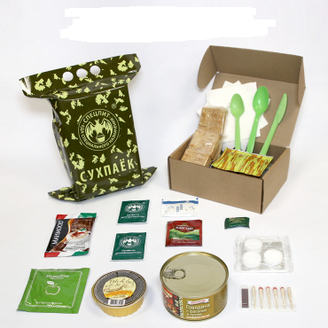Сухой паек РАЗОВЫЙ "УЖИН" Вариант 3 (ИРП-УЖИН3) СПЕЦПИТ