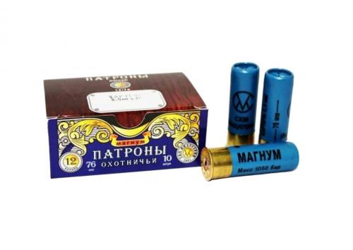 Патрон к.12х76 картечь 5.9 СКМ п.Россия Магнум Гусь-М 46гр уп/10шт