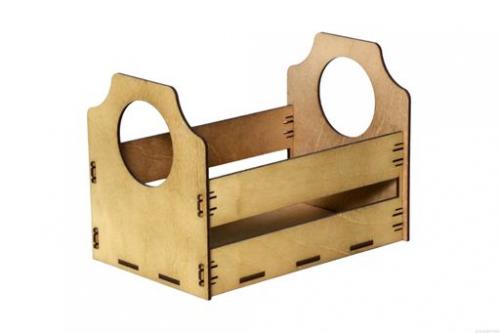 Ящик модерн 258х170х190 мм, цв.морилка орех