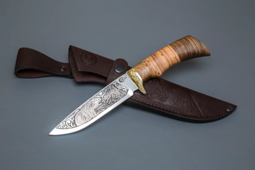 Нож Лазутчик, ст.65х13,литье, рукоять ценные породы дерева Нож Лазутчик, ст.65х13,литье, рукоять ценные породы дерева