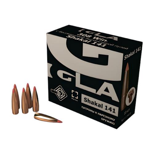 Патрон к.308Win 9,1 гр пуля Шакал 141 Igla 1уп/10шт