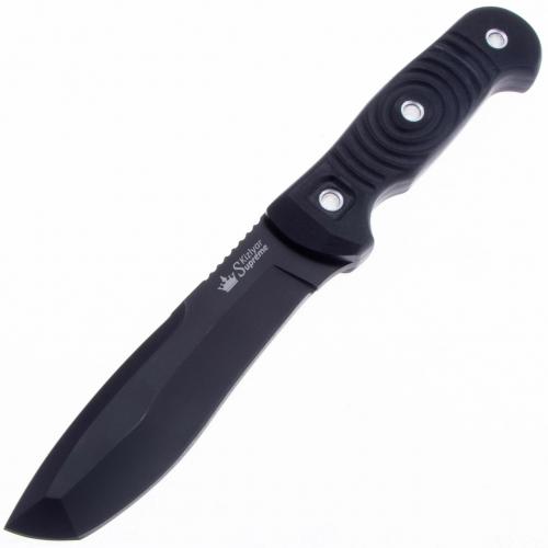 Нож VENDETTA D2 BT G10-BH Black (Black Titanium, G10 Black Handle, Black MOLLE