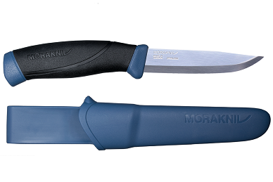 Нож Morakniv Companion Navy Blue, нержавеющая сталь, прорезиненная рукоять с син Нож Morakniv Companion Navy Blue, нержавеющая сталь, прорезиненная рукоять с син