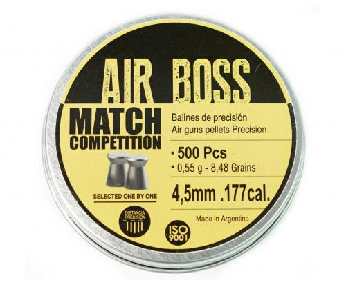 Пуля пневм. APOLO AIR BOSS " Match",  4,5 0,55гр. (500 шт.)