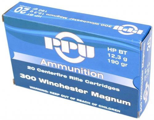 Патрон к.300WinMag HPBT 12,3гр  PPU