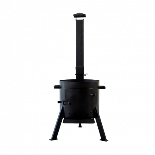 Печь под казан с трубой 320 мм (под казан 8 л) сталь 2 мм