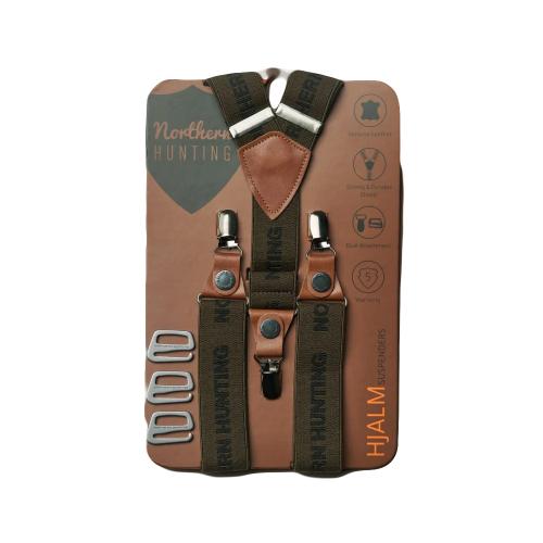 Подтяжки с клипсой Northern Hunting Hujalm цвет Green One Size