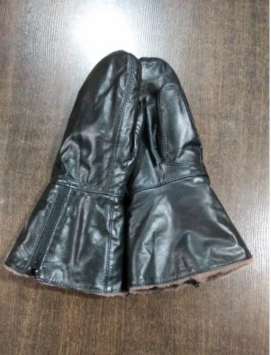 Краги меховые кожа